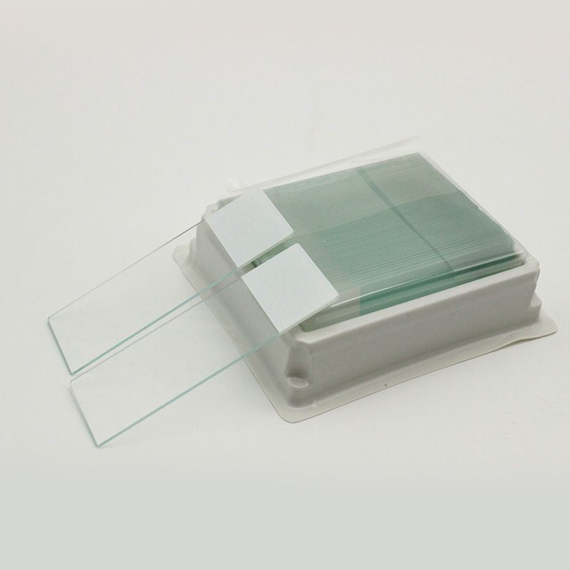 硅烷化粘附载玻片 描述:单头单面蓝色涂装,表面经硅化包被,四边经八面